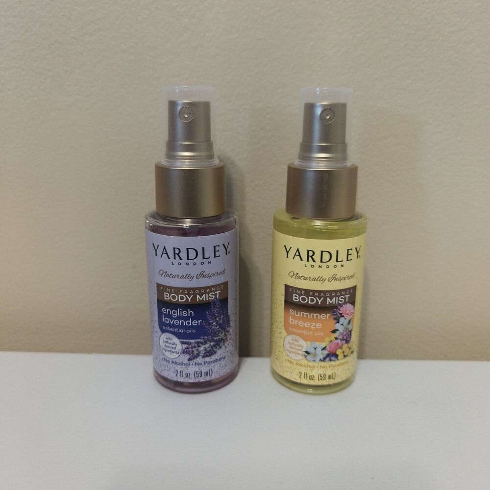 Yardley London Body Mist Set English Lavender & Summer Breeze 2oz Each